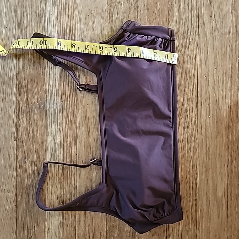 Kona Sol Square Neck Brown Bikini Swim Top Women's Size Large - Picture 7 of 11